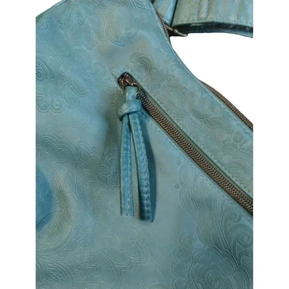 Stone Mountain USA Teal Handbag Shoulder Bag Purse Adjustable Strap Women's - Picture 5 of 16